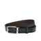 Brown/gray reversible cut-to-size business belt